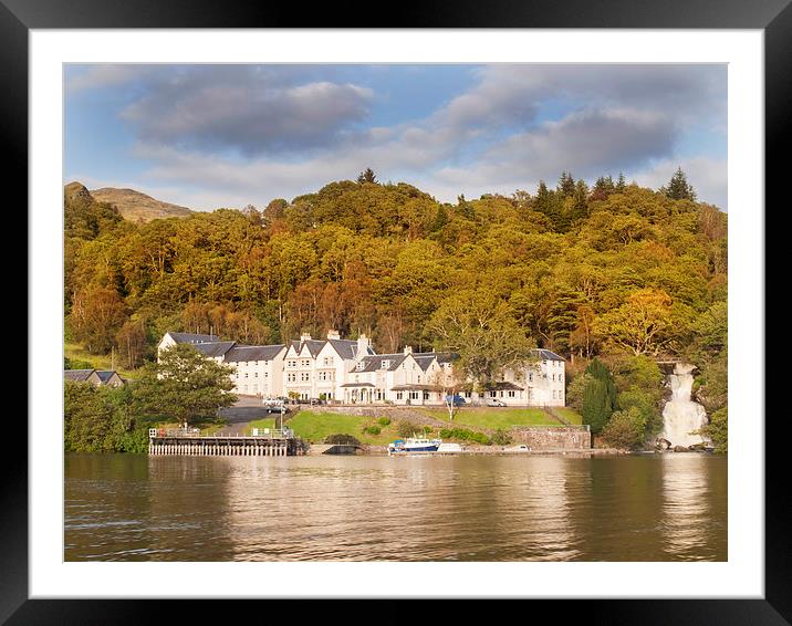 The Inversnaid Hotel Scotland Framed Mounted Print by Clive Eariss