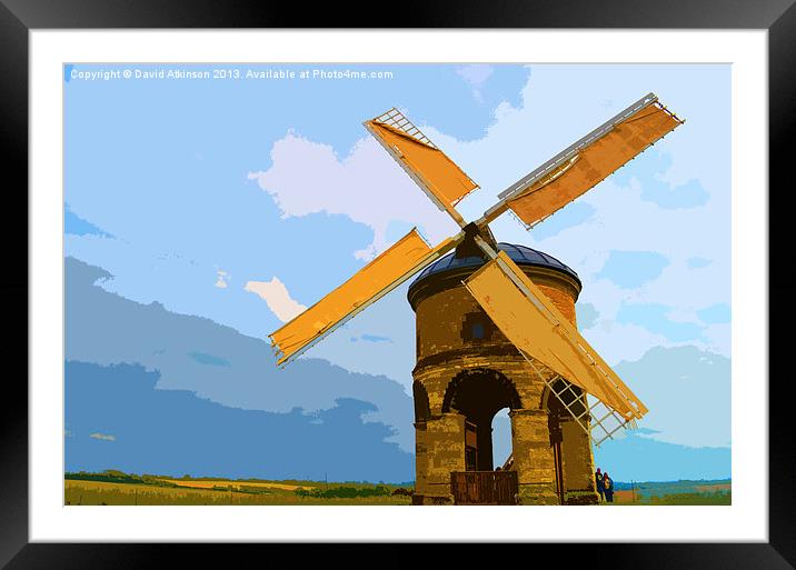 CHESTERTON WINDMILL Framed Mounted Print by David Atkinson