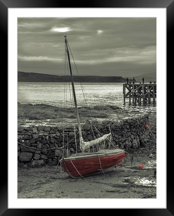Low Tide at Portencross Framed Mounted Print by Tylie Duff Photo Art