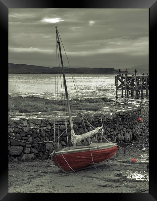 Low Tide at Portencross Framed Print by Tylie Duff Photo Art