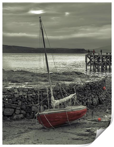 Low Tide at Portencross Print by Tylie Duff Photo Art
