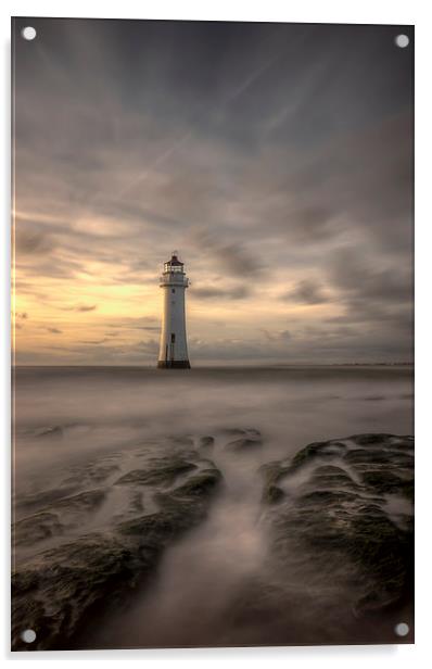 A portrait of Perch Rock lighthouse Acrylic by Paul Farrell Photography