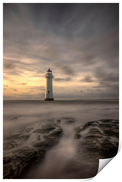 A portrait of Perch Rock lighthouse Print by Paul Farrell Photography
