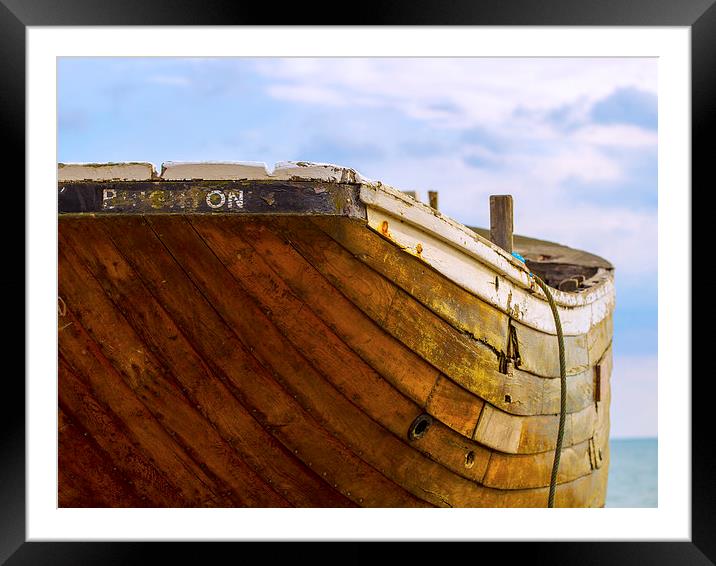 Brighton Boat Framed Mounted Print by Keith Campbell