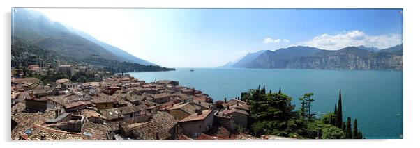 Lake Garda from Malcesine Acrylic by Alasdair Rose