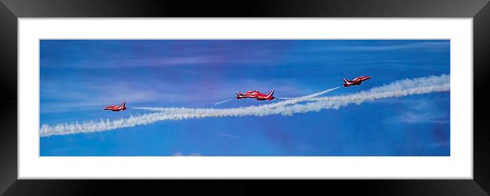 Red Arrows Fly Past Framed Mounted Print by Paul Madden