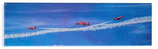 Red Arrows Fly Past Acrylic by Paul Madden