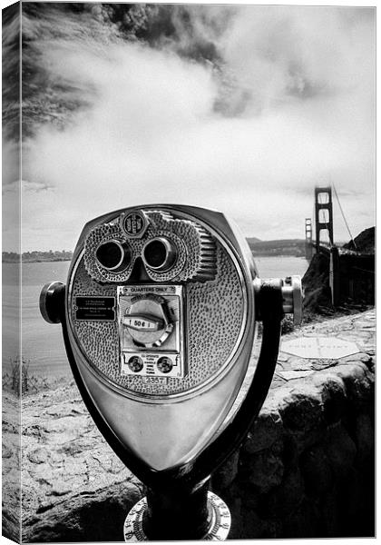 Golden Gate Viewer Canvas Print by Jed Pearson