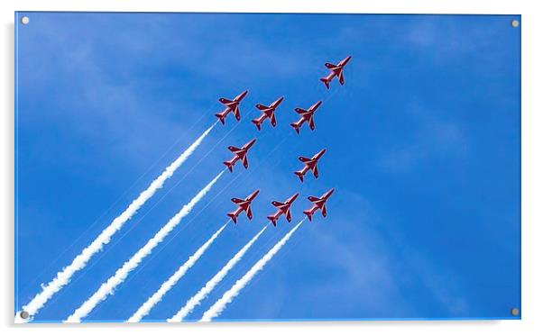 The Red Arrows Acrylic by Paul Madden