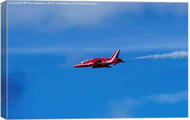 Red Arrows Hawk Canvas Print by Paul Madden