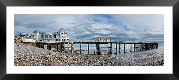 Penarth Pier Panorama 1 Framed Mounted Print by Steve Purnell