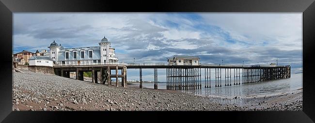 Penarth Pier Panorama 1 Framed Print by Steve Purnell