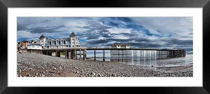 Penarth Pier Panorama 2 Framed Mounted Print by Steve Purnell