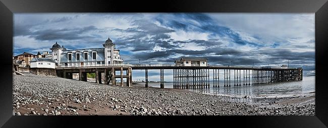Penarth Pier Panorama 2 Framed Print by Steve Purnell