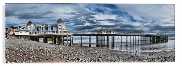 Penarth Pier Panorama 2 Acrylic by Steve Purnell