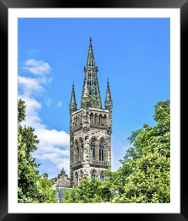 Glasgow University Framed Mounted Print by Tylie Duff Photo Art