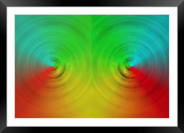 Spinning Colours Framed Mounted Print by Robert Gipson