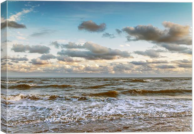 Peaceful Waves Canvas Print by Purple OneTwoEight