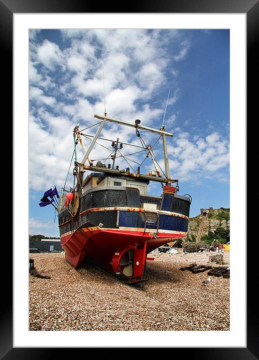 Hastings Fishing Boat Framed Mounted Print by Matthew Bates