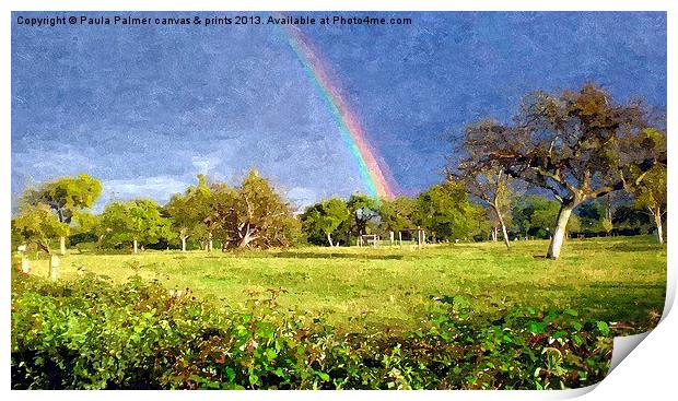 Part of a rainbow! Print by Paula Palmer canvas