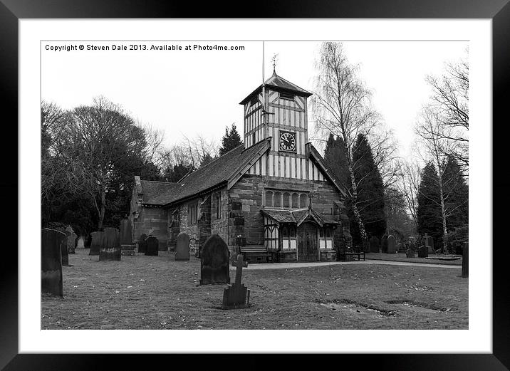 'Historic Whitmore Church: Ancestor's Legacy in Gl Framed Mounted Print by Steven Dale