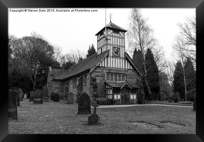 'Historic Whitmore Church: Ancestor's Legacy in Gl Framed Print by Steven Dale