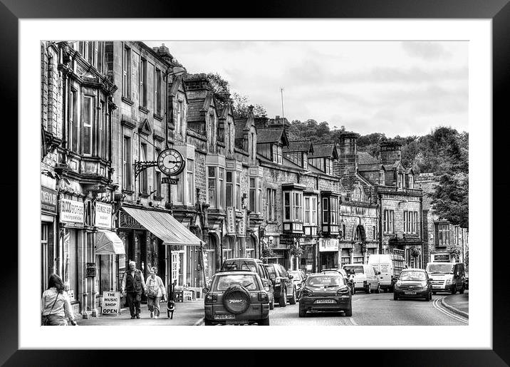 Dale Road - Matlock | B&W Framed Mounted Print by Sarah Couzens
