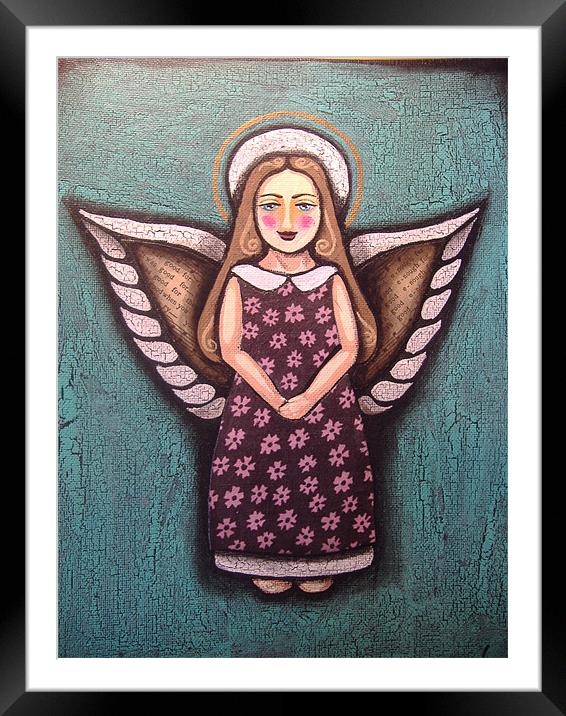 The Angel Framed Mounted Print by Yanina Perkins