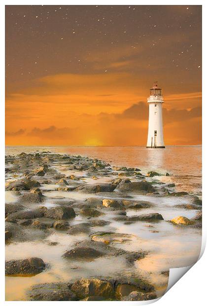 New Brighton Sunset Print by Sean Wareing