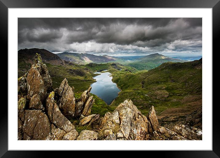 Llyn Llydaw landscape Framed Mounted Print by Creative Photography Wales