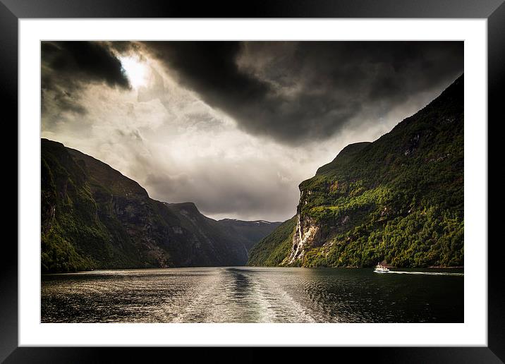 Gerainger Fjord Framed Mounted Print by Creative Photography Wales