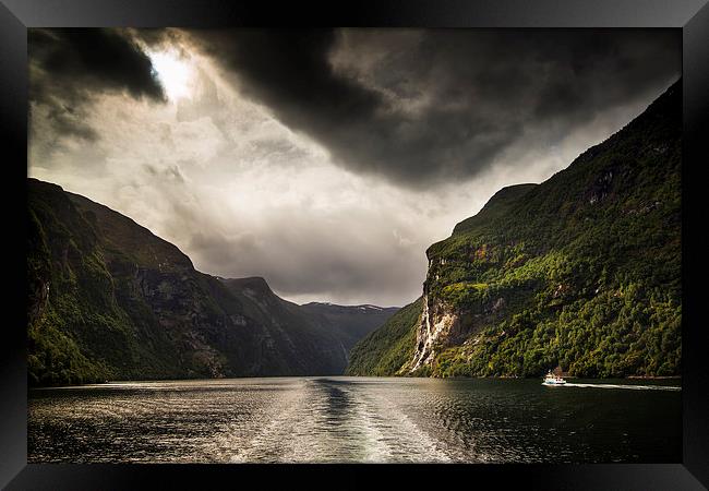 Gerainger Fjord Framed Print by Creative Photography Wales