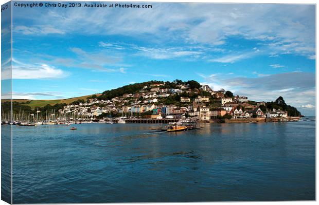 A Majestic View of Kingswear Canvas Print by Chris Day