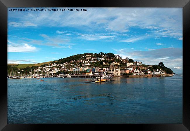A Majestic View of Kingswear Framed Print by Chris Day