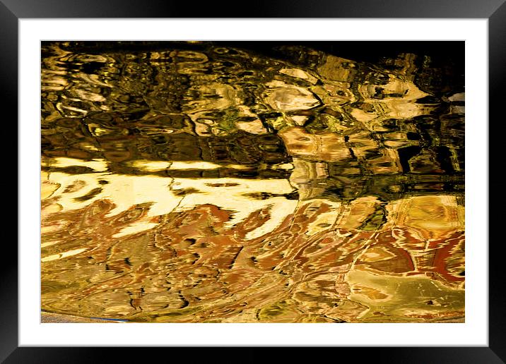 distorted reflection Framed Mounted Print by Jo Beerens
