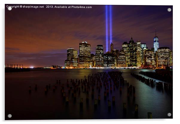 9/11 Tribute in Light from Brooklyn Acrylic by Sharpimage NET