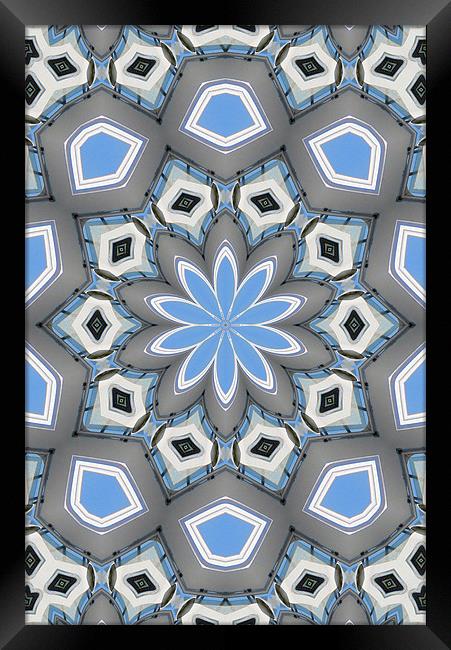 Blue abstract Framed Print by Ruth Hallam