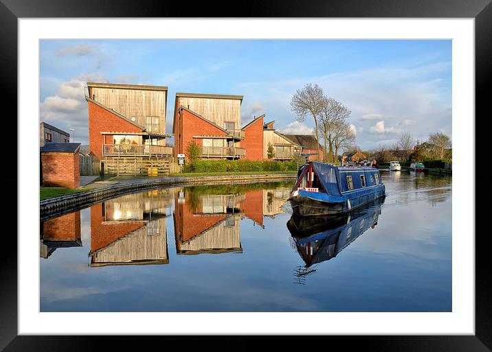 Canal Reflections Framed Mounted Print by Gary Kenyon