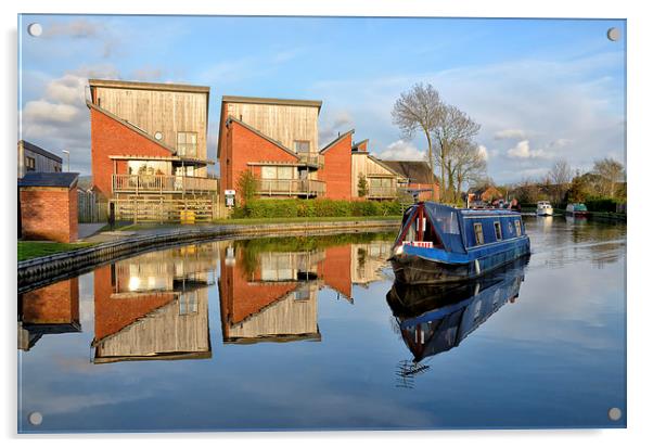 Canal Reflections Acrylic by Gary Kenyon