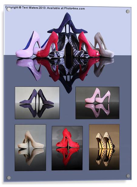 A Collection Of Stiletto Shoes Acrylic by Terri Waters
