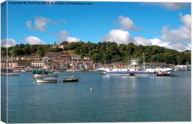 Majestic Dartmouth A Historic Port and Beyond Canvas Print by Chris Day