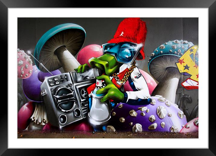 Blaster Framed Mounted Print by Perry Johnson