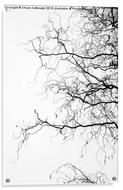 Winter trees Acrylic by Chiara Cattaruzzi