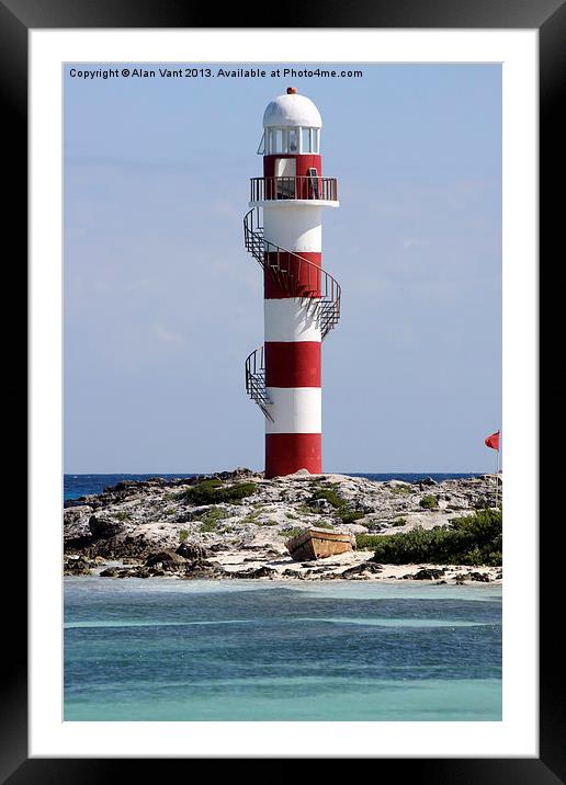 Lighthouse Framed Mounted Print by Alan Vant