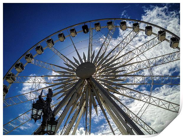 Wheel of Excellence in Brighton Print by Peter McCormack