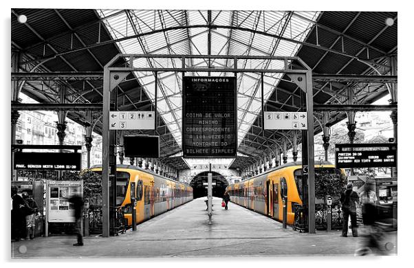 Train Station Acrylic by Robert Pettitt