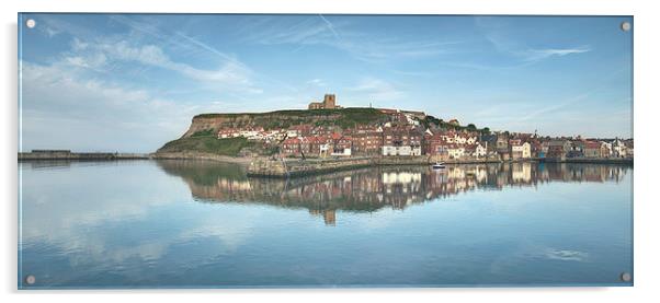 Whitby Harbour Blues Acrylic by Martin Williams