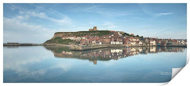 Whitby Harbour Blues Print by Martin Williams