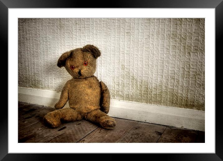 Dirty Bear Framed Mounted Print by Ray Pritchard