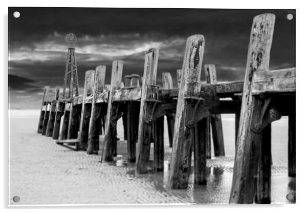 Spooky Pier Acrylic by Sean Wareing